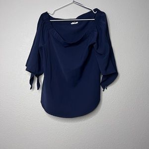 Sugar + Life tie sleeve shirt